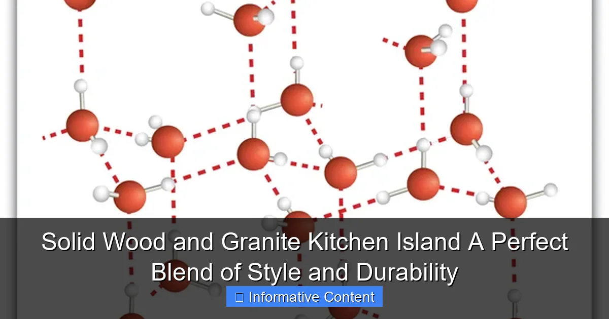 Solid Wood and Granite Kitchen Island A Perfect Blend of Style and Durability