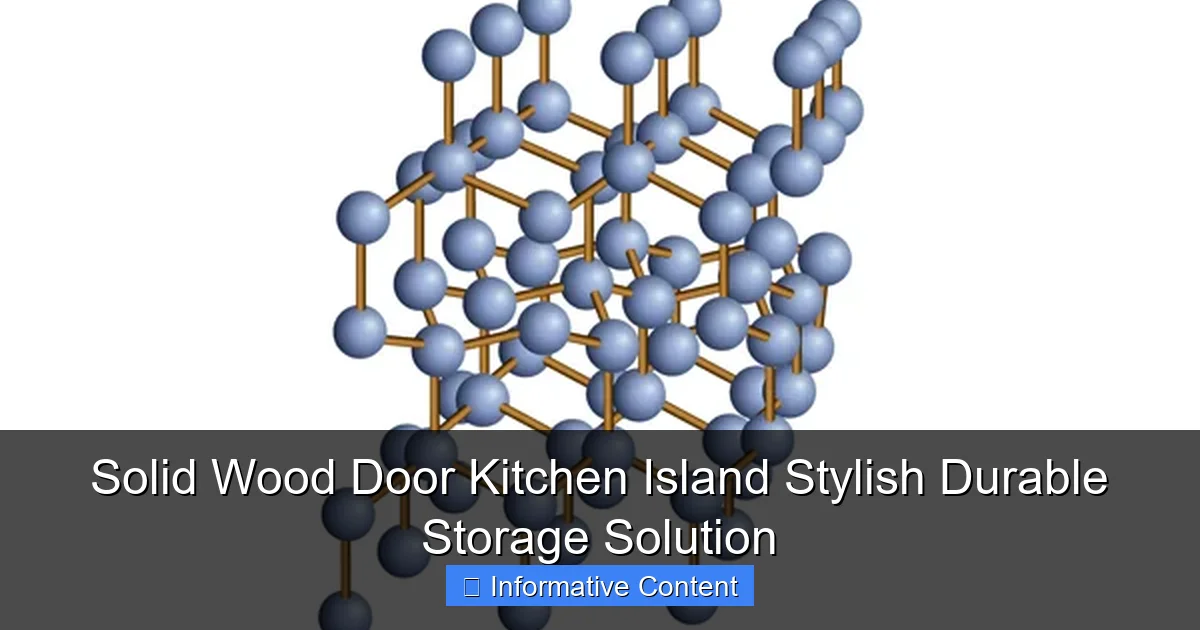 Solid Wood Door Kitchen Island Stylish Durable Storage Solution