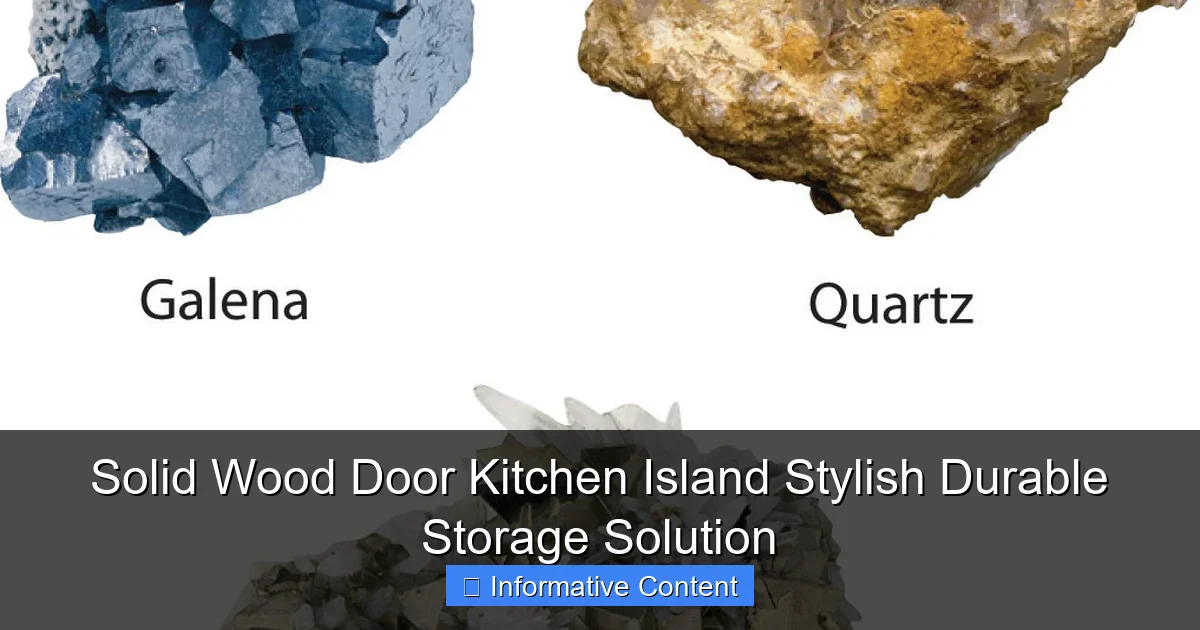 Solid Wood Door Kitchen Island Stylish Durable Storage Solution