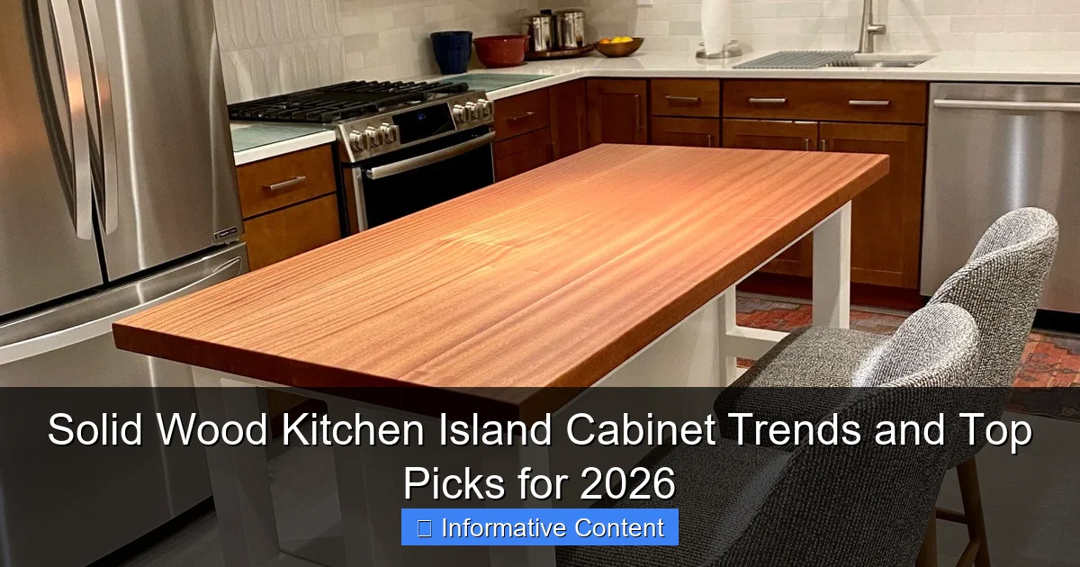 Solid Wood Kitchen Island Cabinet Trends and Top Picks for 2026