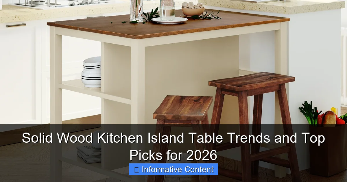 Solid Wood Kitchen Island Table Trends and Top Picks for 2026