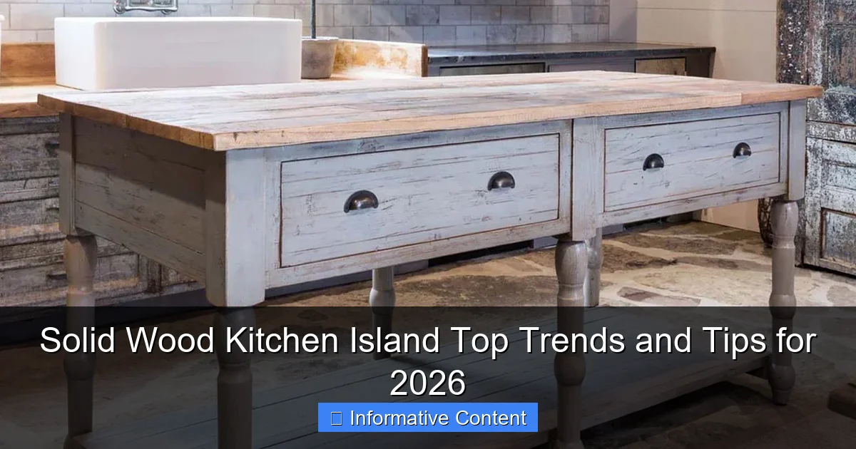 Solid Wood Kitchen Island Top Trends and Tips for 2026