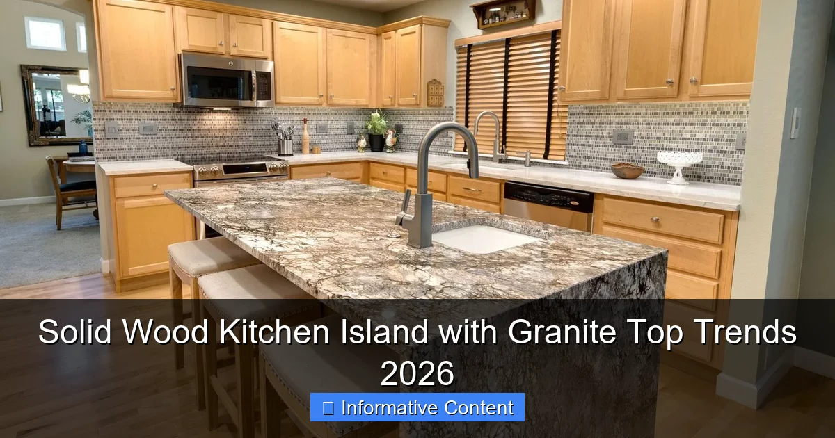 Solid Wood Kitchen Island with Granite Top Trends 2026