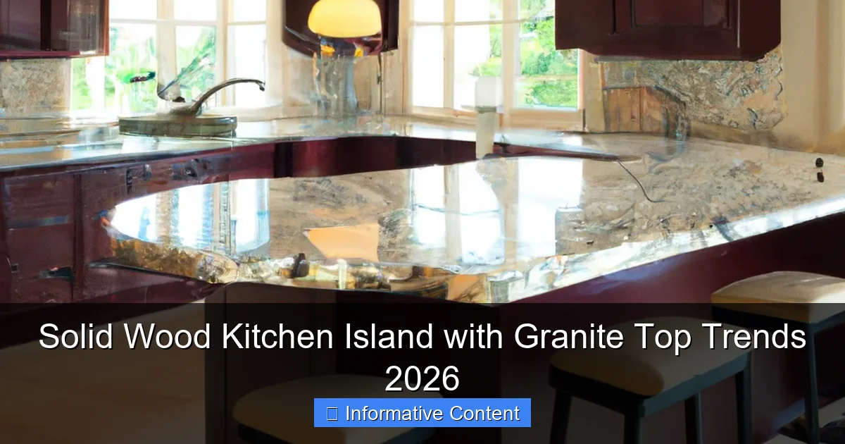 Solid Wood Kitchen Island with Granite Top Trends 2026