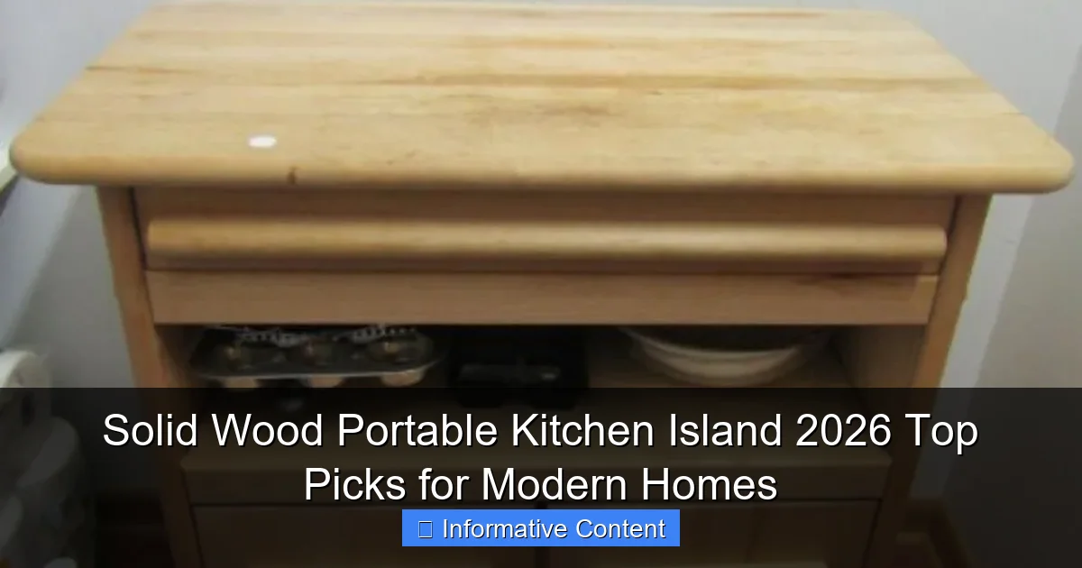 Solid Wood Portable Kitchen Island 2026 Top Picks for Modern Homes