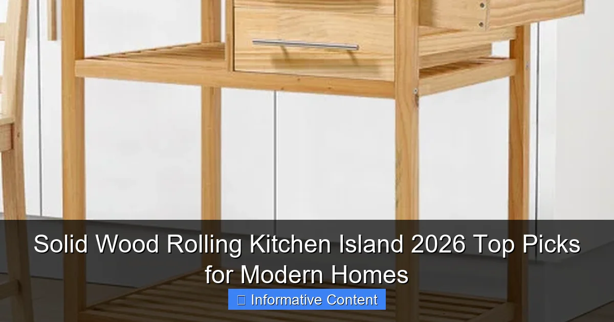 Solid Wood Rolling Kitchen Island 2026 Top Picks for Modern Homes