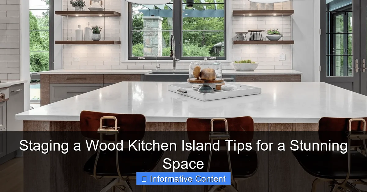 Staging a Wood Kitchen Island Tips for a Stunning Space