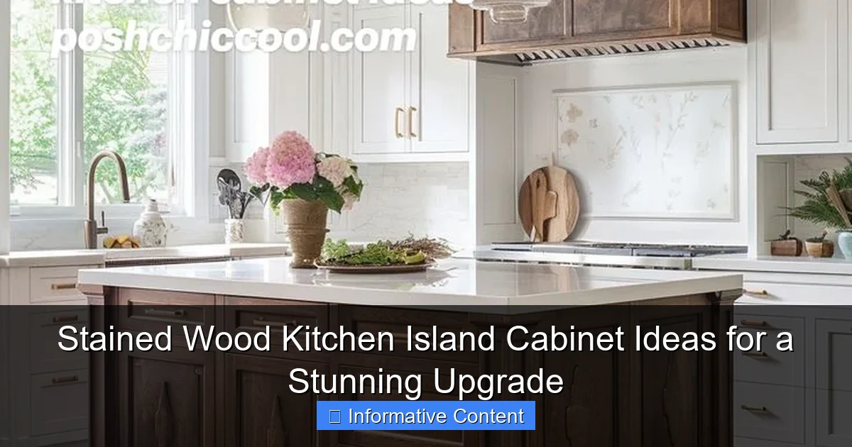 Stained Wood Kitchen Island Cabinet Ideas for a Stunning Upgrade
