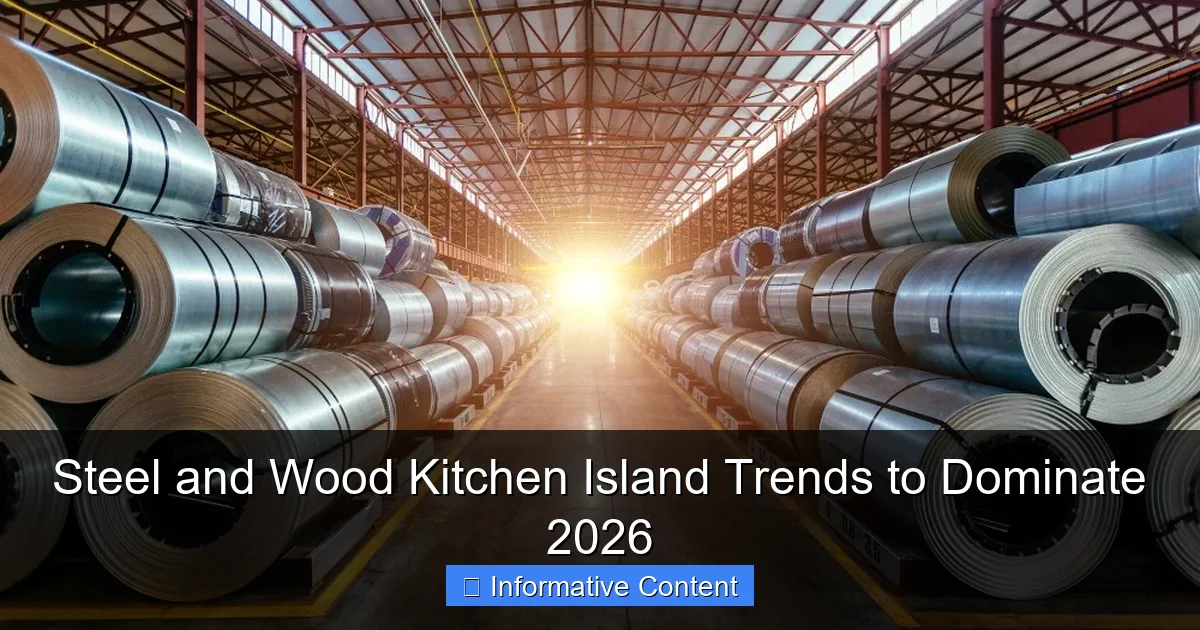 Steel and Wood Kitchen Island Trends to Dominate 2026