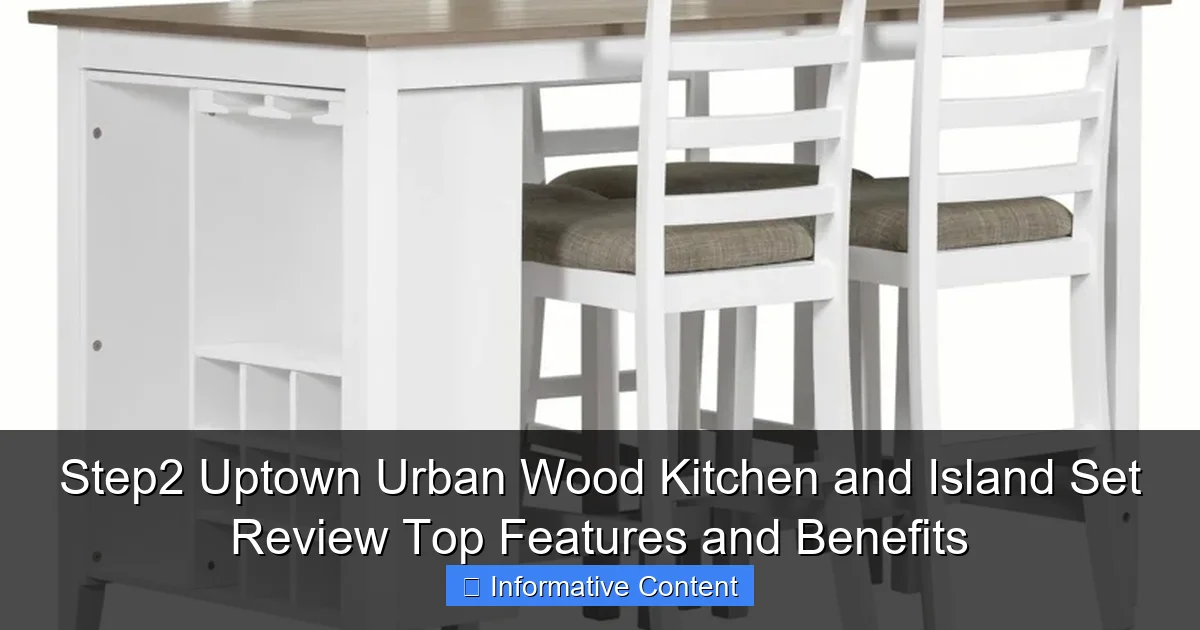 Step2 Uptown Urban Wood Kitchen and Island Set Review Top Features and Benefits