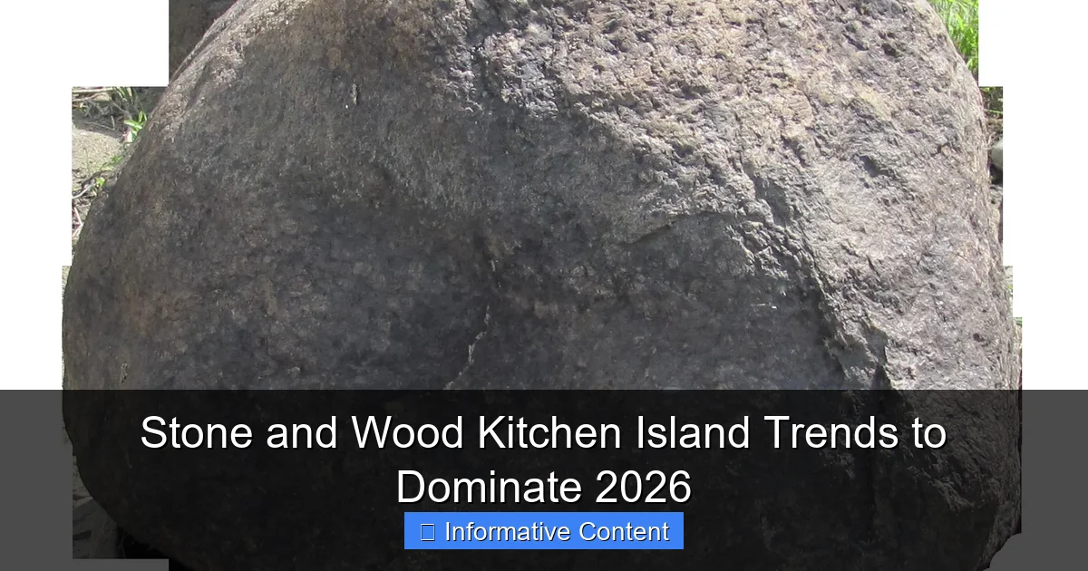 Stone and Wood Kitchen Island Trends to Dominate 2026