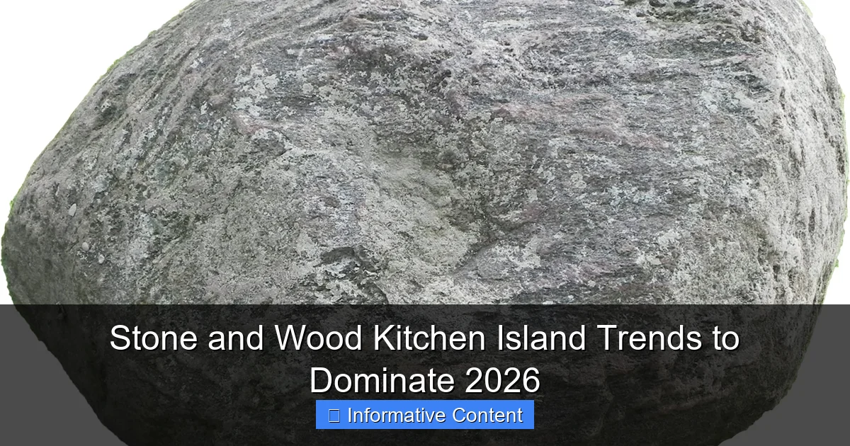 Stone and Wood Kitchen Island Trends to Dominate 2026