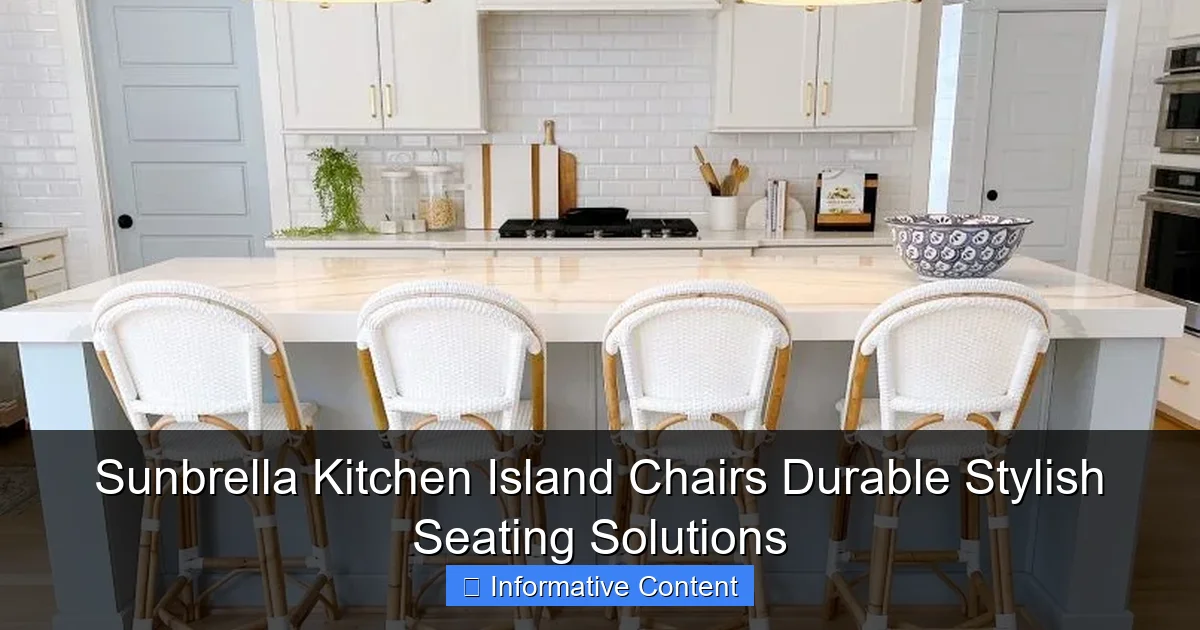 Sunbrella Kitchen Island Chairs Durable Stylish Seating Solutions