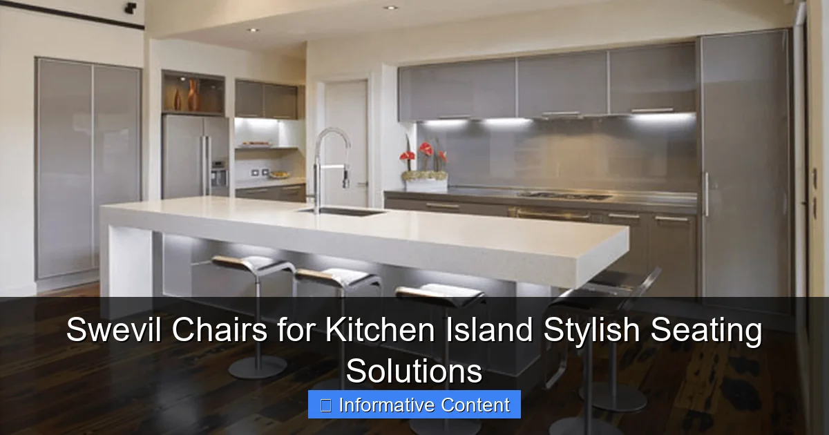 Swevil Chairs for Kitchen Island Stylish Seating Solutions