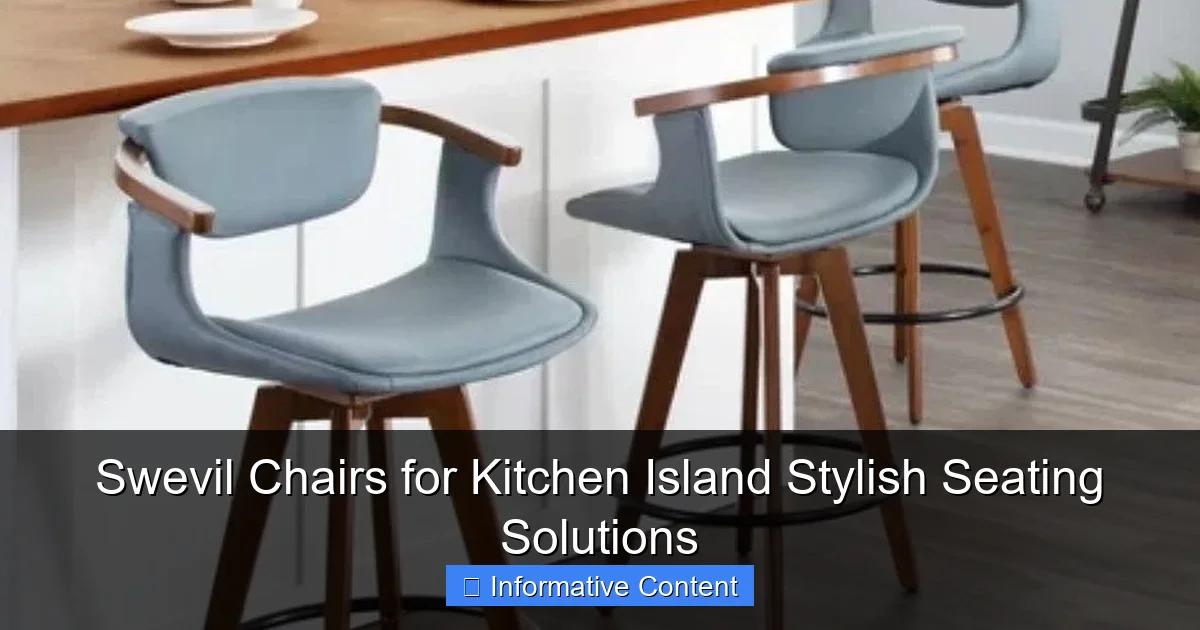 Swevil Chairs for Kitchen Island Stylish Seating Solutions