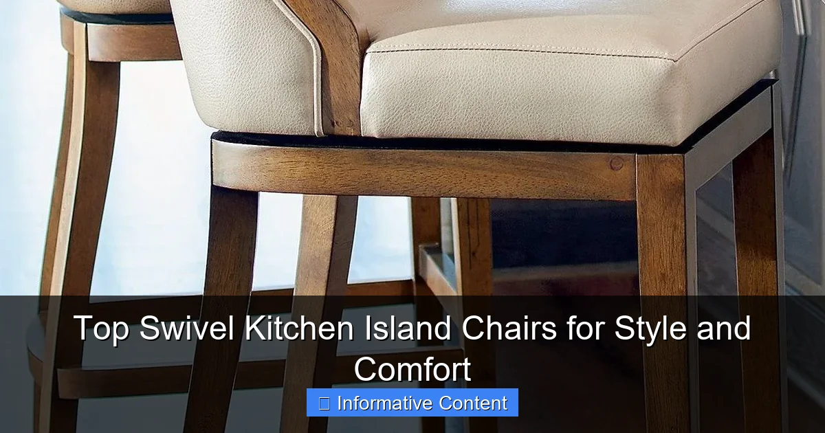 Top Swivel Kitchen Island Chairs for Style and Comfort