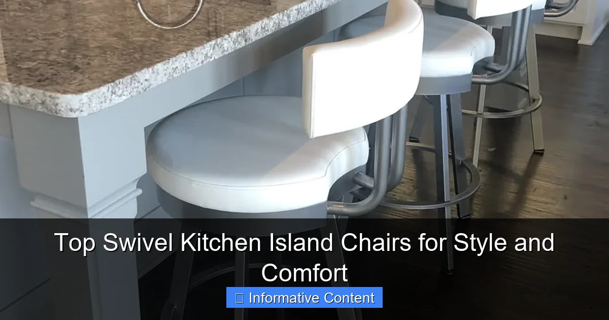 Top Swivel Kitchen Island Chairs for Style and Comfort