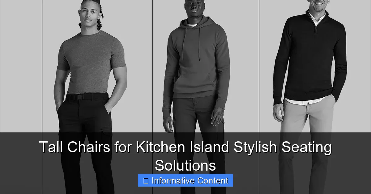 Tall Chairs for Kitchen Island Stylish Seating Solutions