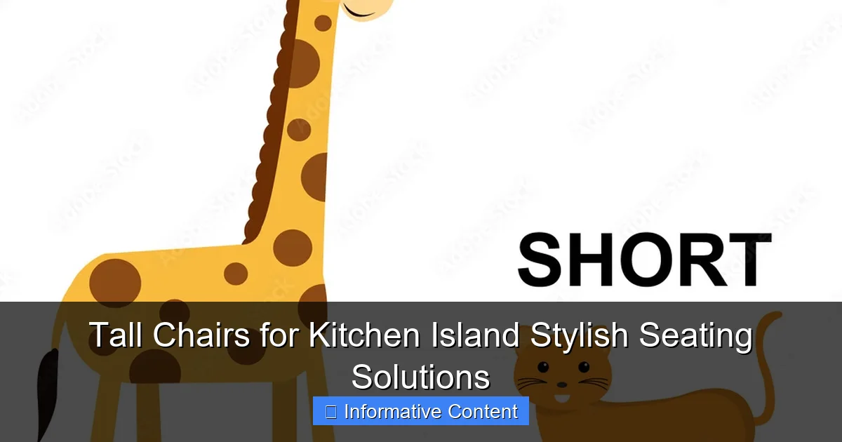 Tall Chairs for Kitchen Island Stylish Seating Solutions