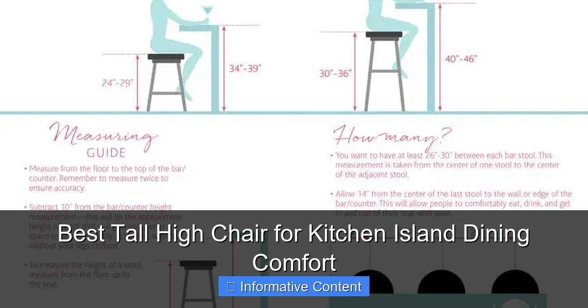 Best Tall High Chair for Kitchen Island Dining Comfort