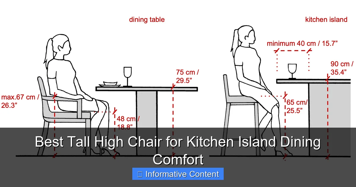 Best Tall High Chair for Kitchen Island Dining Comfort