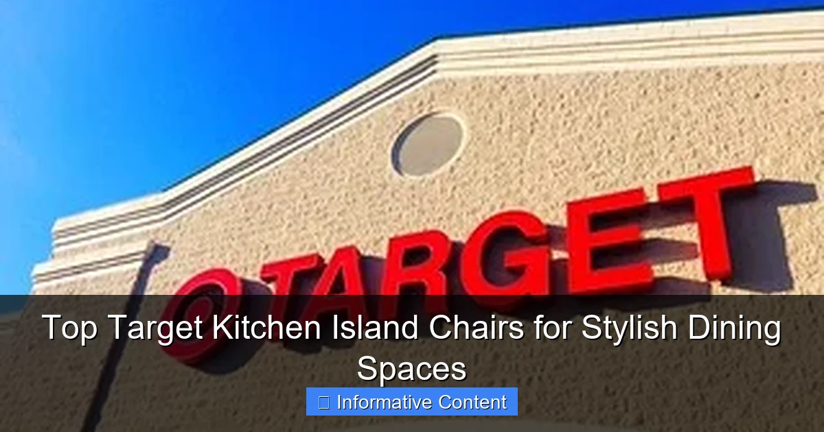 Top Target Kitchen Island Chairs for Stylish Dining Spaces