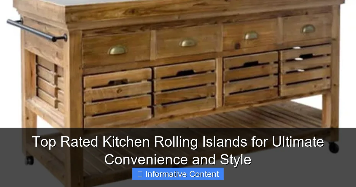 Top Rated Kitchen Rolling Islands for Ultimate Convenience and Style