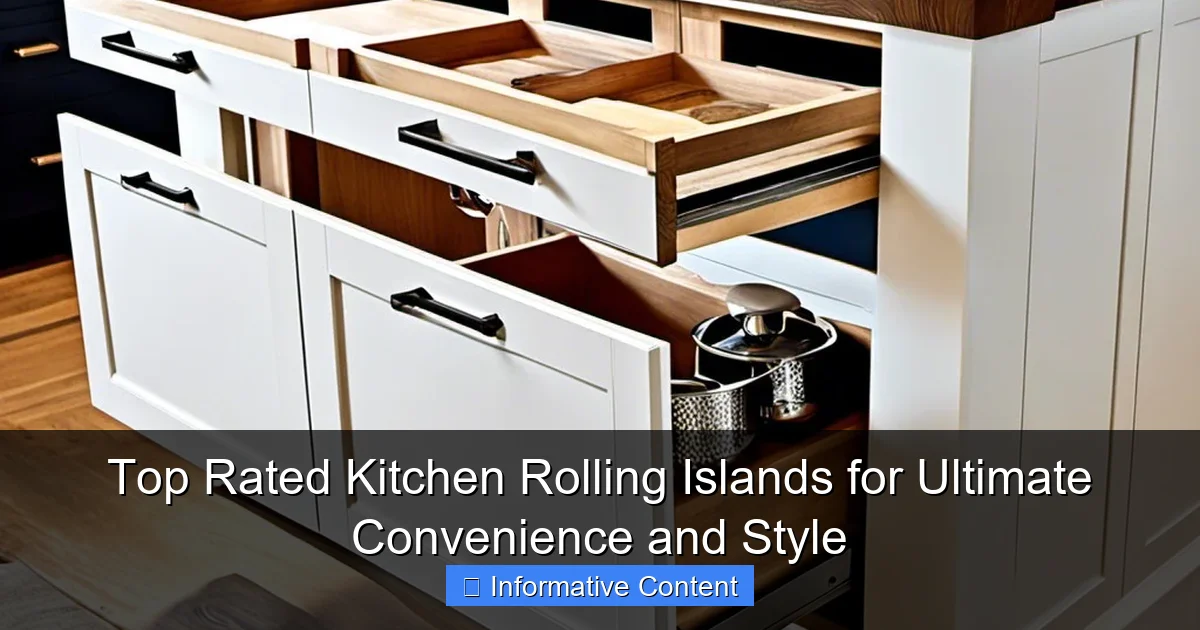 Top Rated Kitchen Rolling Islands for Ultimate Convenience and Style