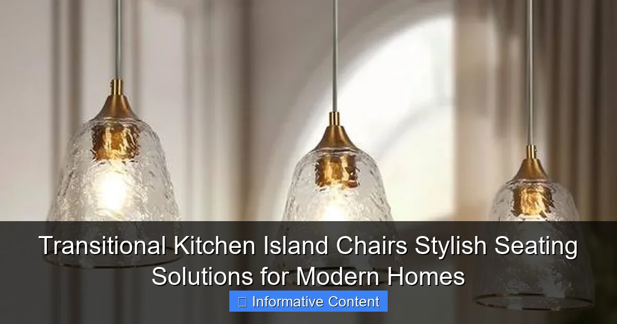 Transitional Kitchen Island Chairs Stylish Seating Solutions for Modern Homes