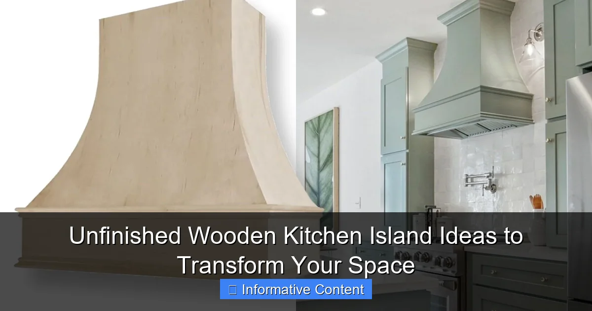 Unfinished Wooden Kitchen Island Ideas to Transform Your Space