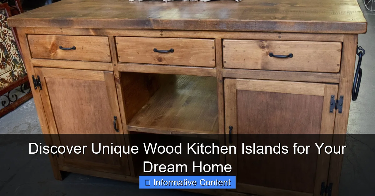 Discover Unique Wood Kitchen Islands for Your Dream Home
