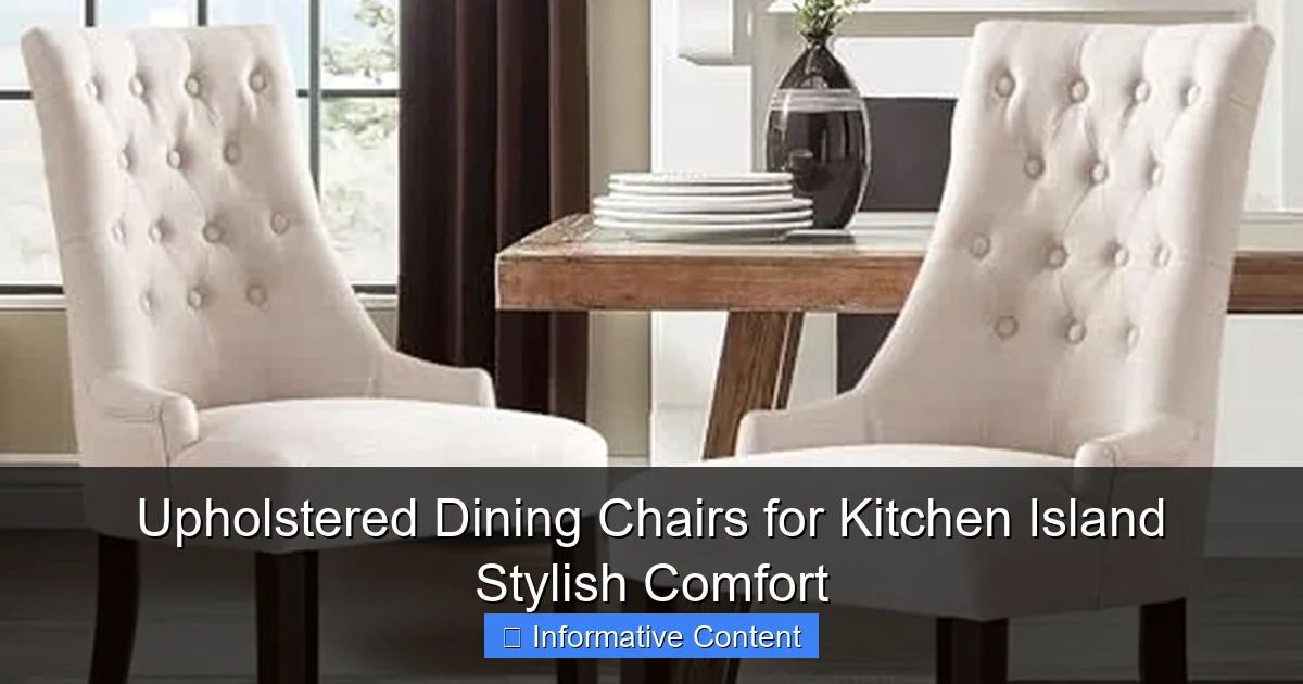 Upholstered Dining Chairs for Kitchen Island Stylish Comfort