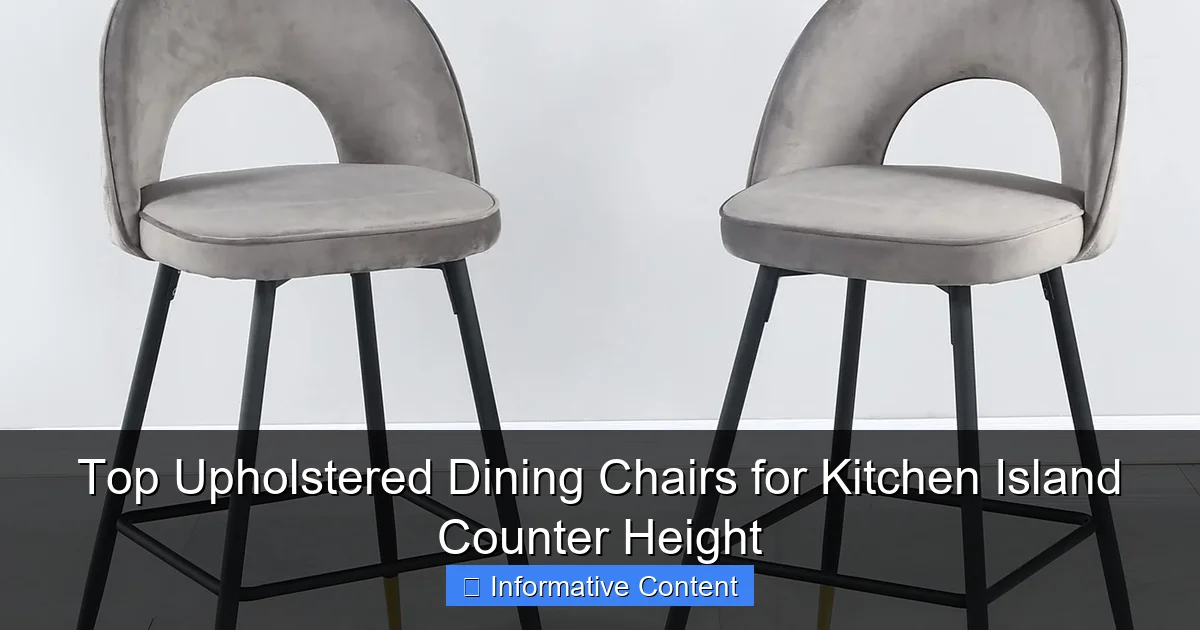 Top Upholstered Dining Chairs for Kitchen Island Counter Height