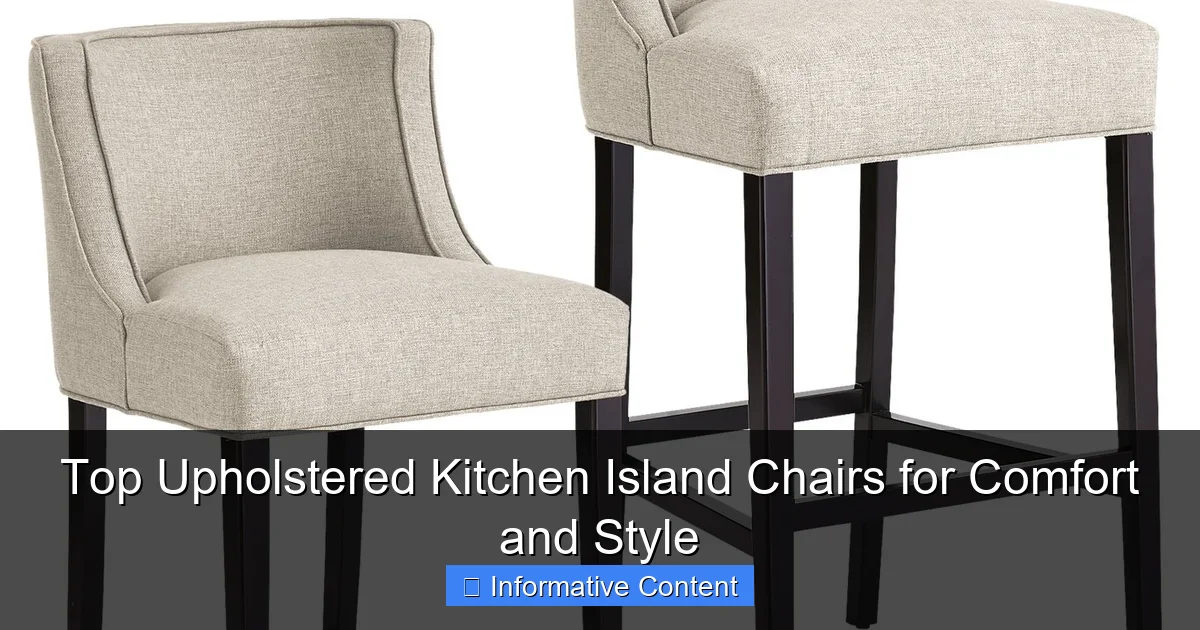 Top Upholstered Kitchen Island Chairs for Comfort and Style