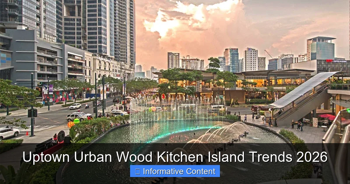 Uptown Urban Wood Kitchen Island Trends 2026
