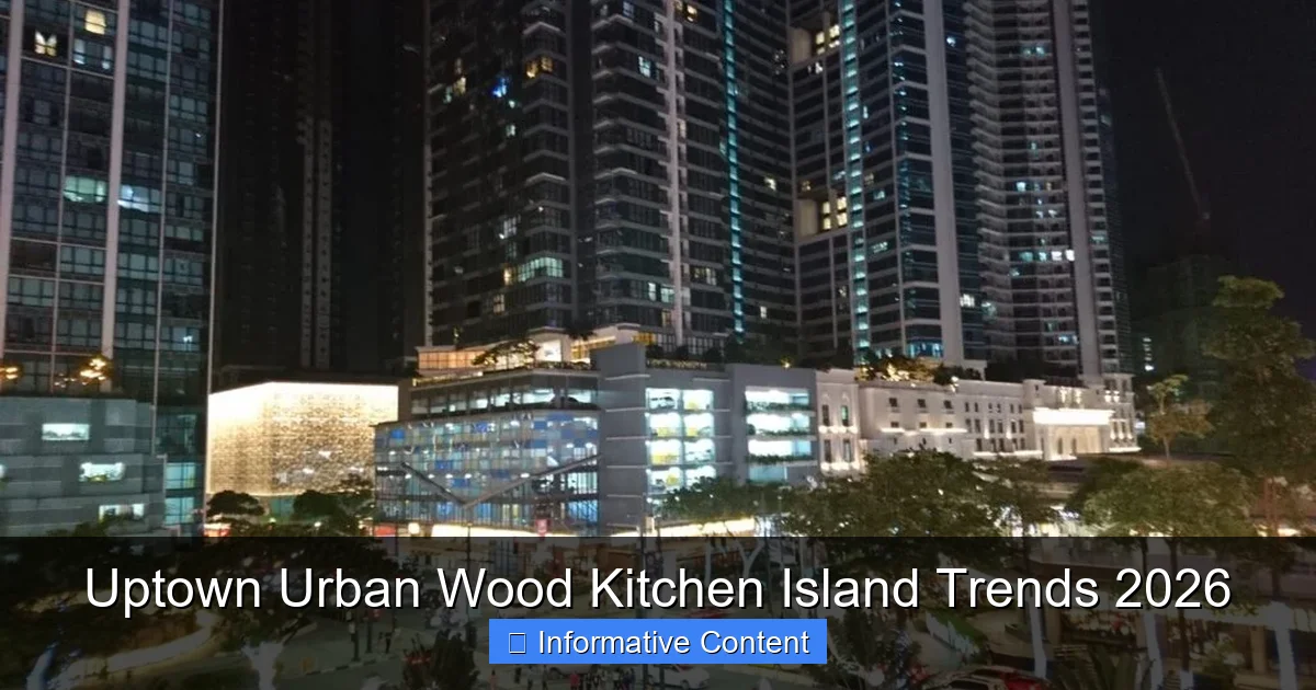 Uptown Urban Wood Kitchen Island Trends 2026
