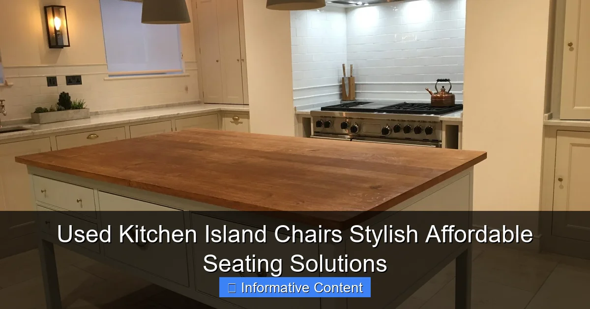 Used Kitchen Island Chairs Stylish Affordable Seating Solutions