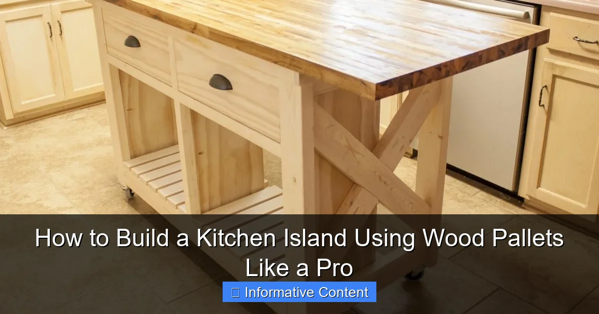 How to Build a Kitchen Island Using Wood Pallets Like a Pro