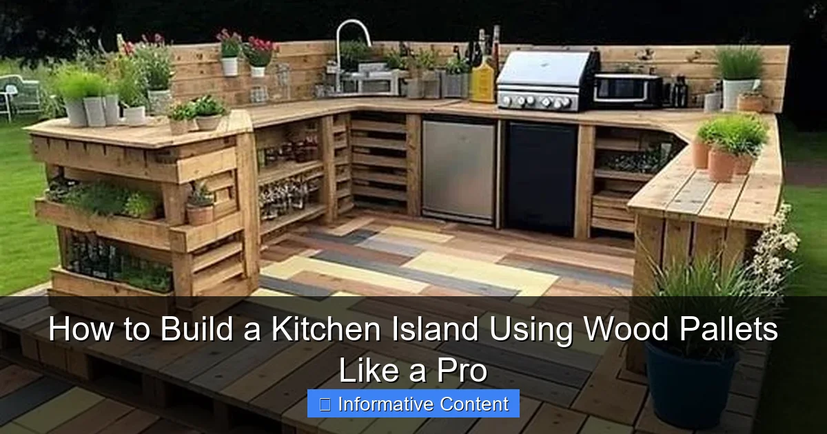 How to Build a Kitchen Island Using Wood Pallets Like a Pro