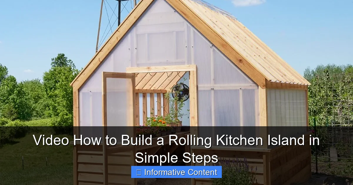 Video How to Build a Rolling Kitchen Island in Simple Steps