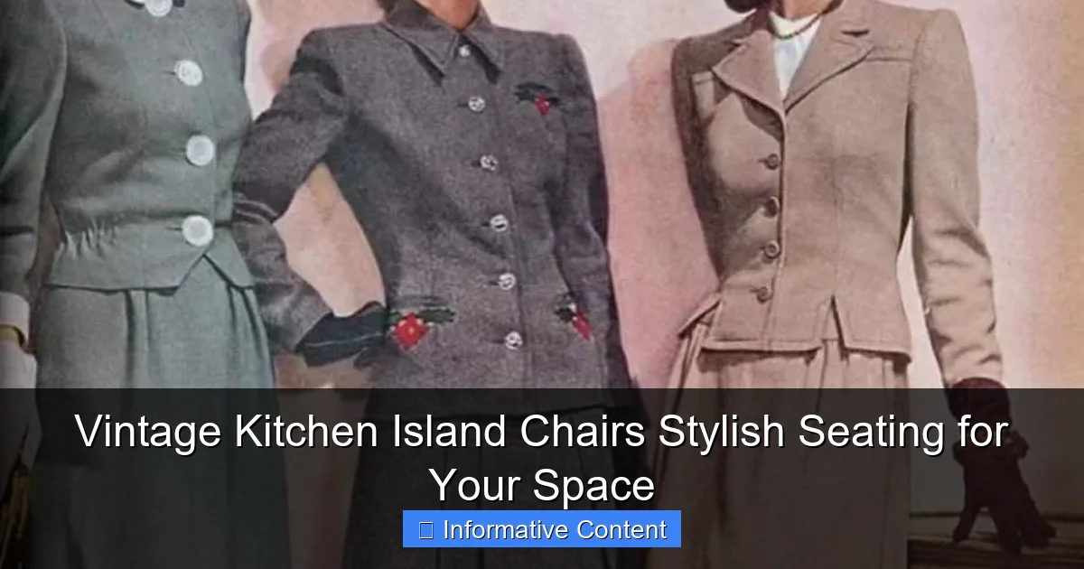 Vintage Kitchen Island Chairs Stylish Seating for Your Space