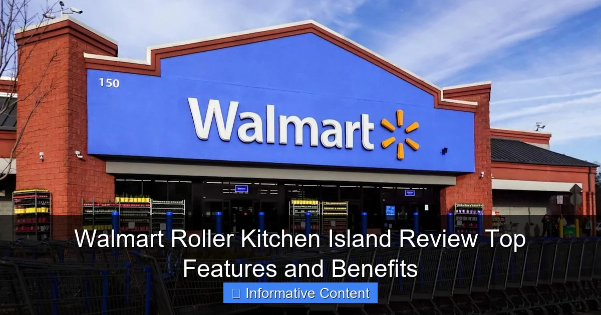 Walmart Roller Kitchen Island Review Top Features and Benefits