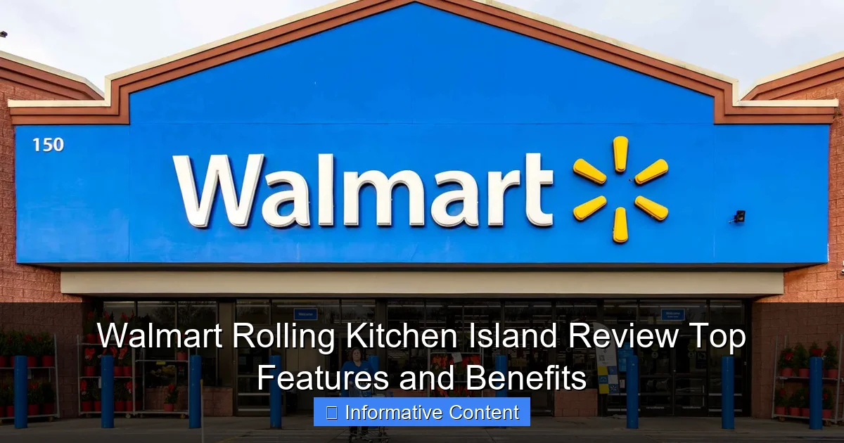 Walmart Rolling Kitchen Island Review Top Features and Benefits