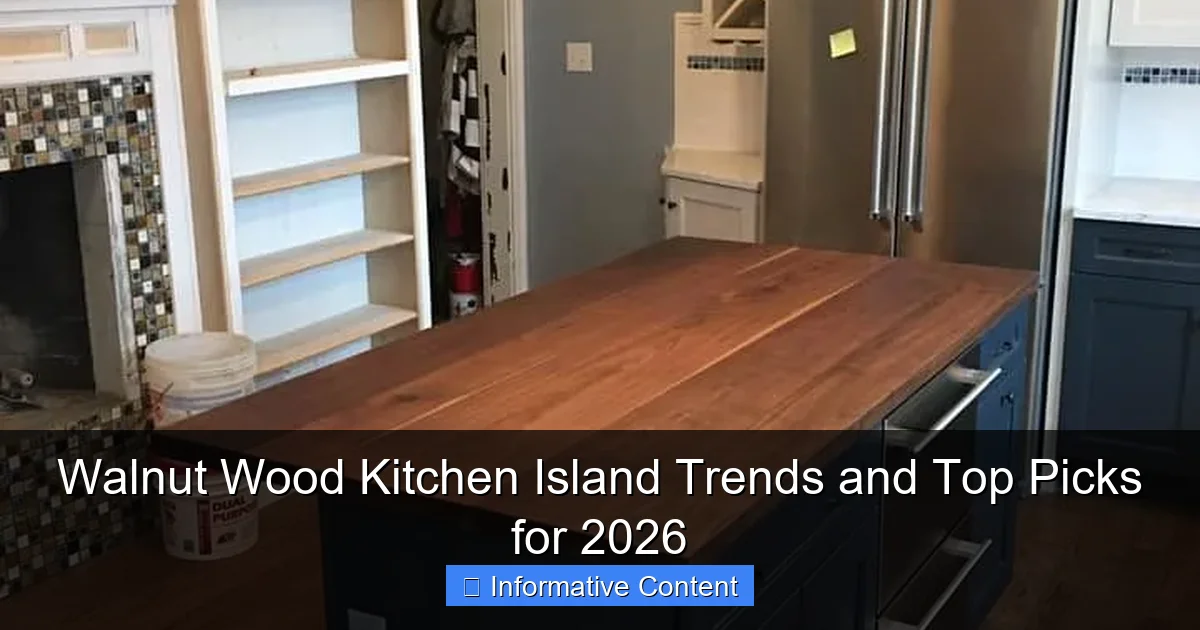 Walnut Wood Kitchen Island Trends and Top Picks for 2026
