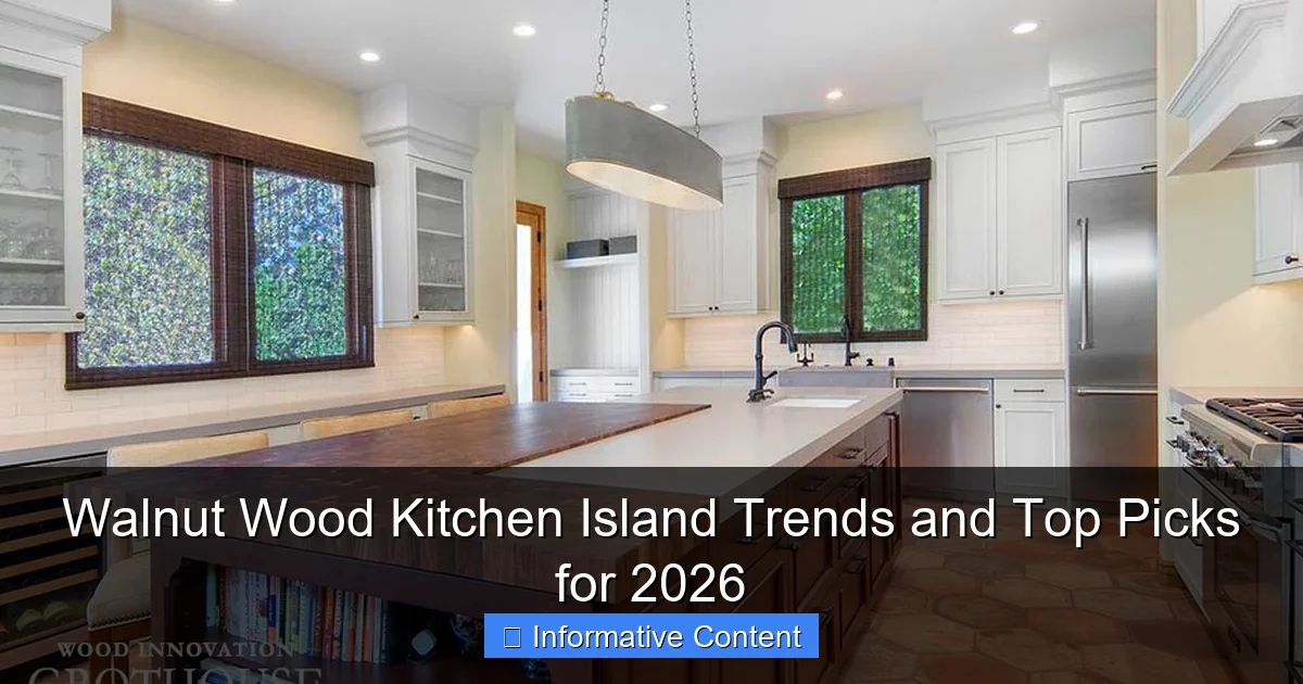 Walnut Wood Kitchen Island Trends and Top Picks for 2026