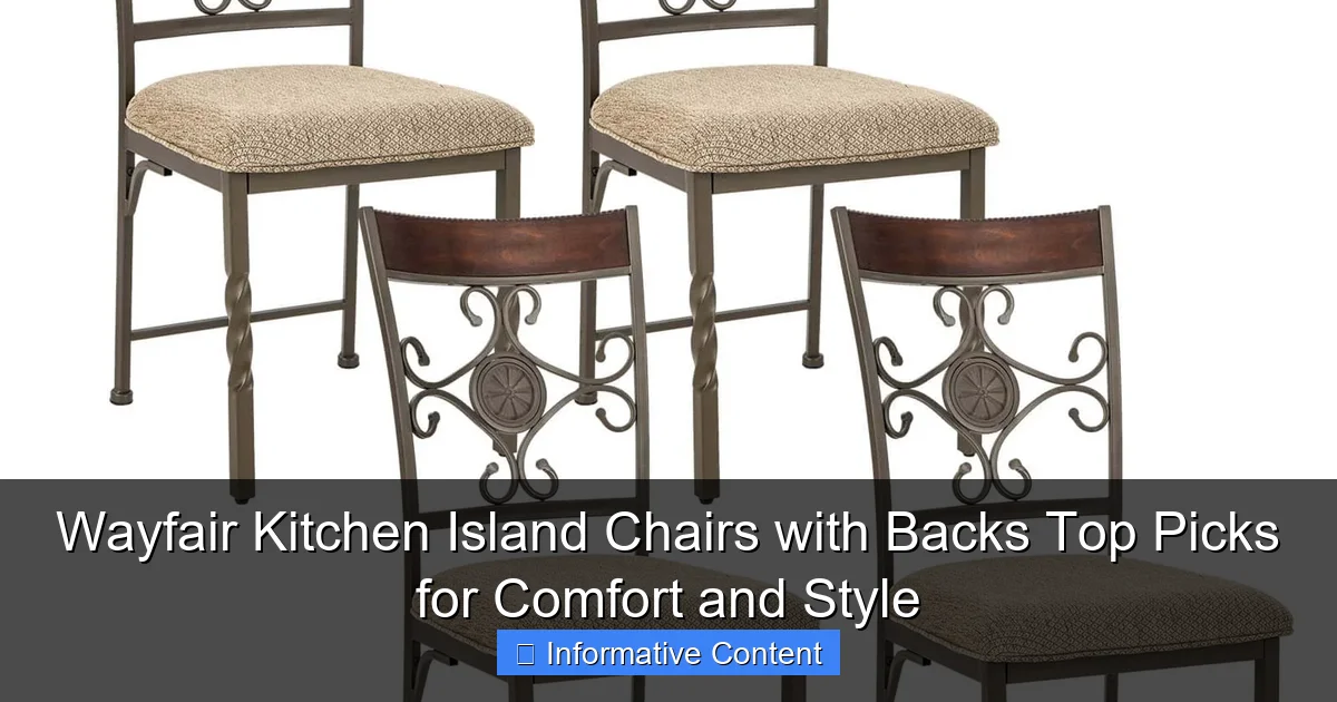 Wayfair Kitchen Island Chairs with Backs Top Picks for Comfort and Style