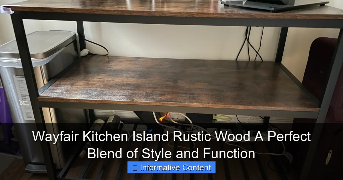 Wayfair Kitchen Island Rustic Wood A Perfect Blend of Style and Function