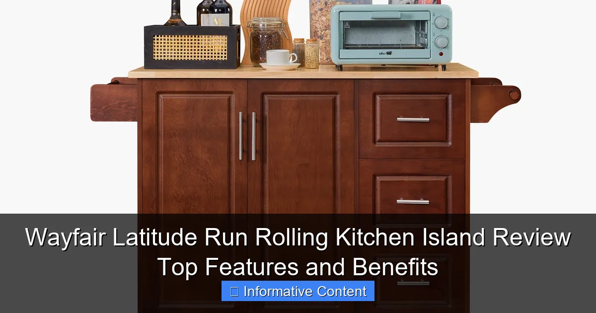 Wayfair Latitude Run Rolling Kitchen Island Review Top Features and Benefits