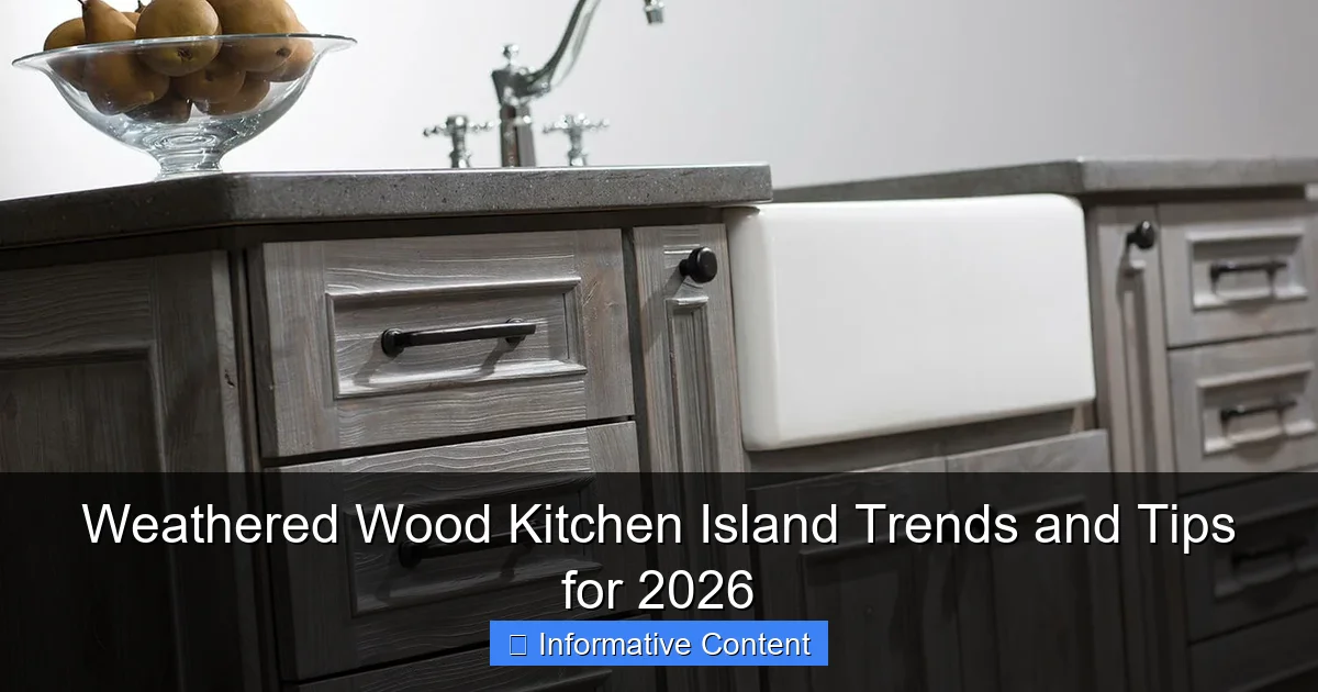 Weathered Wood Kitchen Island Trends and Tips for 2026