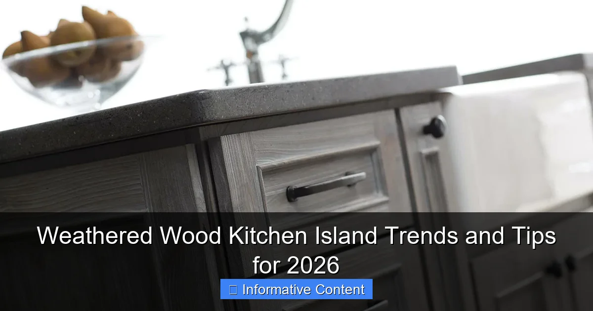 Weathered Wood Kitchen Island Trends and Tips for 2026